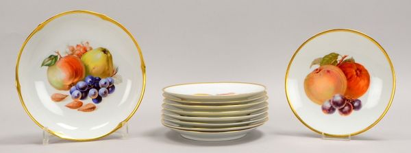 Haas & Czjzek/Schlaggenwald und Bavaria, 10-tlg. Obstteller-Set: Schale und 9x Teller