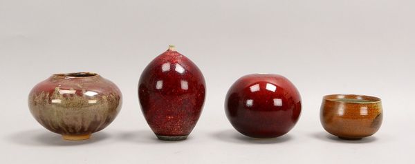 4 Künstlerkeramiken: 2x Zander, Walther & Karin, jew. signiert; und 2x unbekannt