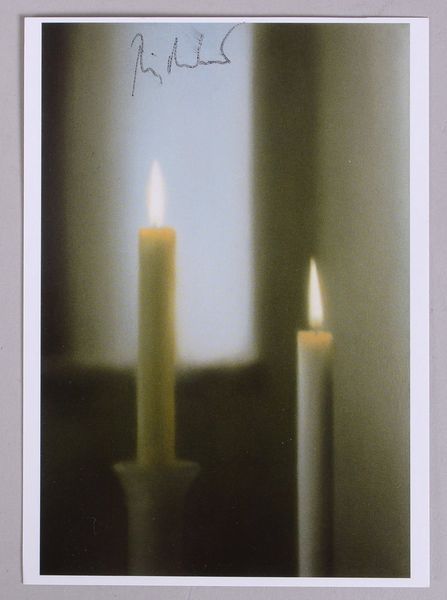 Richter, Gerhard, 'Zwei Kerzen', Farboffset, handsigniert; Blattmaße ca. 15 x 10,5 cm