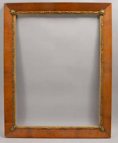 Antiker Bilderrahmen, verg. Metall-Innenleiste; Falzmaße/innen: 70 x 92 cm, gesamt: 86 x 108 cm