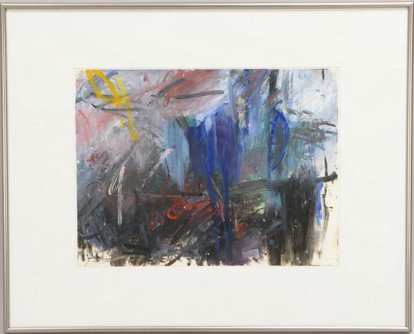 Sun-Hui, 'Wanderung I', Öl auf Papier/ger., verso bet., bez. 'Sun-Hui', dat. '1991'
