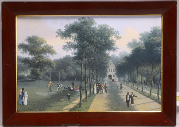 Radl, Anton, 'Gasthaus Lampenholz', Aquarell, unsign.; Rahmenmaße 51 x 71 cm