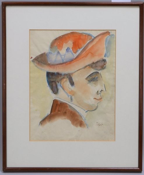 Tappert, Georg, 'Ein Südländer', Aquarell, unten re. sign., unter PP hinter Glas