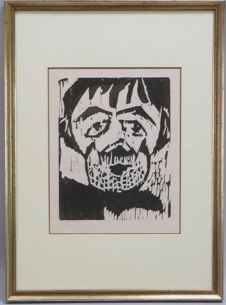 Tappert, Georg, 'Clown II', Holzschnitt (1910), unsigniert, unter PP hinter Glas