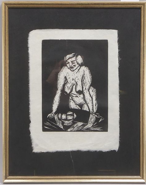 Tappert, Georg, 'Stehende Betty mit Äpfeln', Holzschnitt/Japan (um 1912), unsign.