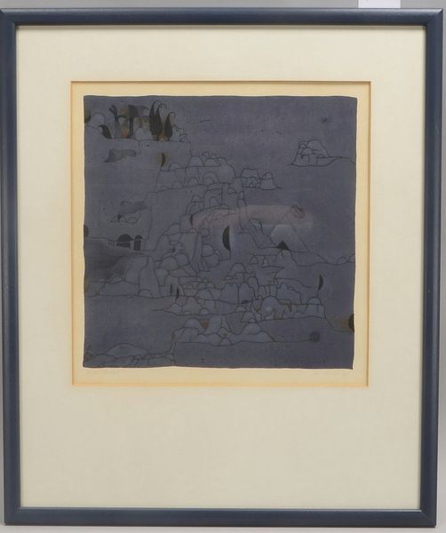 Petersen, Jens, 'Kahla', Farblithografie, Aufl. '21/30', bleisign./dat., unter PP hinter Glas