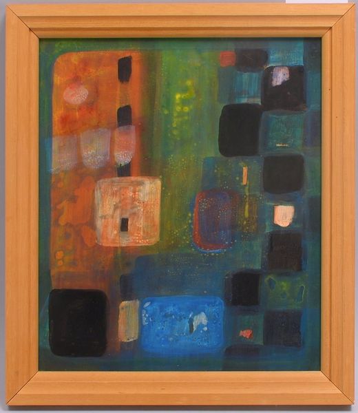 Braig, A., 'Kubistische Abstraktion', Öl auf Platte, signiert; Maße 35 x 30,5 cm