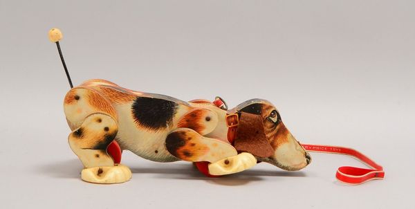 Vintage-Nachziehtier (Fisher Price), 'Snoopy - Bassethund', Nr. '181', Holz/Kunstst.
