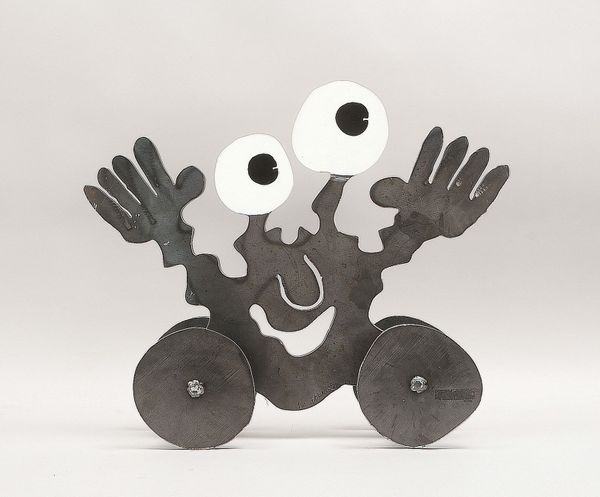 Preller, Patrick, Eisenskulptur, 'Monster auf Rädern', Aufl. '1/10', signiert; Höhe 47 cm