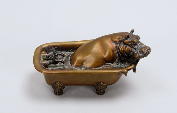 Hercks, Rainer, 'Hippo im siebten Himmel', Aufl. '11/349', sign.; Länge 13 cm