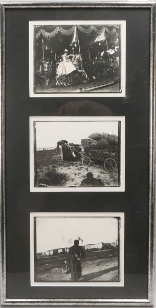 Zille, Heinrich, 3 Foto-Abz. von orig. Glas-Negativen, hinter Glas; Rahmenmaße 83 x 42 cm