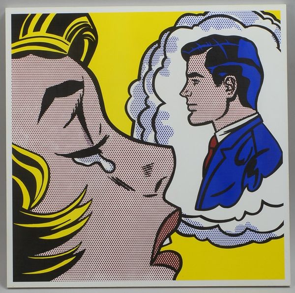 Lichtenstein, Roy, 'Thinking of Him', Digitaldruck/synth. Lw, auf Platte; Maße 60 x 60 cm
