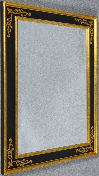 Wandspiegel, facettiertes Spiegelglas, im teilvergoldeten Rahmen; Maße 86 x 66 cm