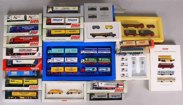 Modellfahrzeug-Slg. (Wiking, Herpa und Albedo), div., 22 Stück - teils im Set, in OVP