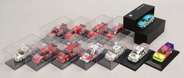Minichamps, Modellfahrzeug-Slg., div. 'BMW' und 'Alfa Romeo DTM', 12 Stück - in OVP
