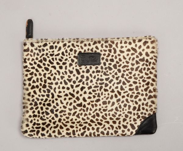 Felisi, Designer-Abendtasche, Modell '110/2', Echtfell mit Leder-Appl., Maße ca. 25 x 18 cm