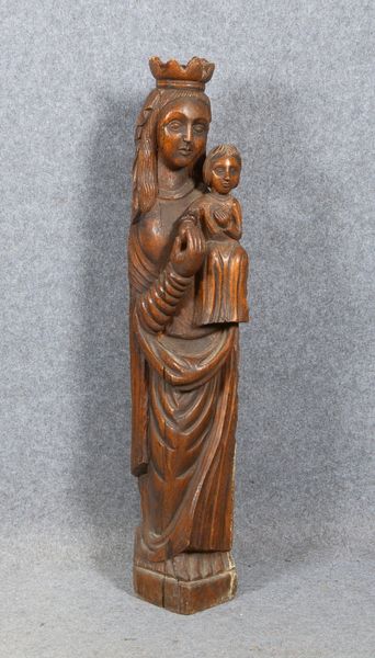 Sakrale Holzskulptur, 'Madonna mit dem Jesuskind', handgeschnitzt; Höhe 103 cm