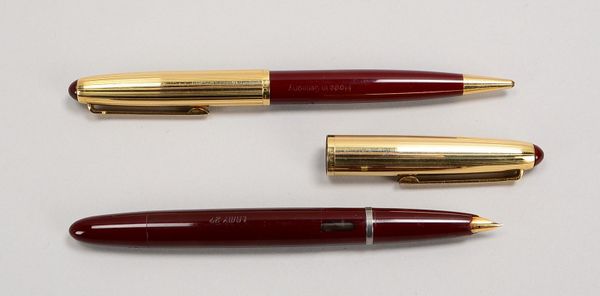 2 Sammler-Schreibgeräte, Lamy: Bleistift und Füllfederhalter mit 585 Goldfeder