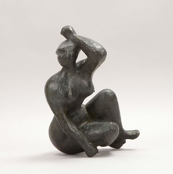 Engelin-Hommes, G. (zugeschr.), Bronzeskulptur, 'Weibl. Akt', unsign.; Höhe 31 cm