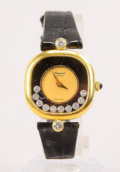 DAU Chopard 'Happy Diam.', Handaufz., Ref. '5089-6', 750 GG-Geh. mit bewegl. Brill.