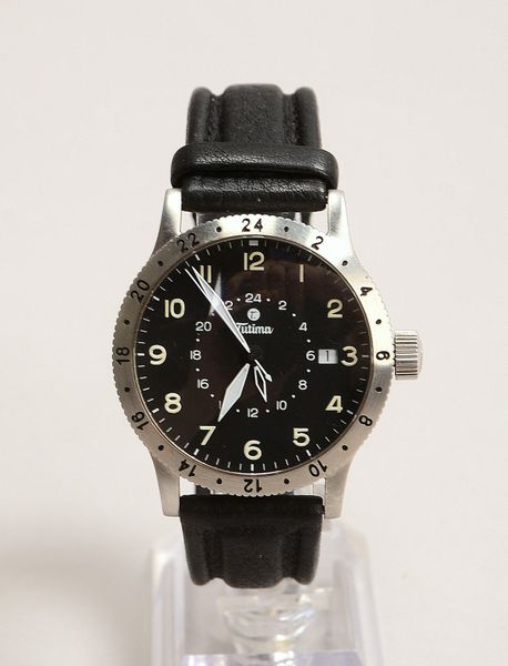 HAU Tutima FX UTC, Automatik, '633', Stahl/Lederarmband, Saphirglas - läuft an