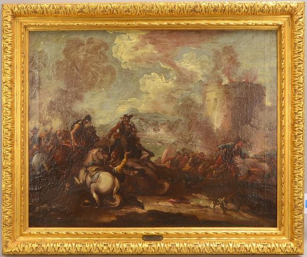 Demarne, Jean-Louis (1744 Brüssel - 1829 Paris) zugeschrieben, 'Schlachtszene'