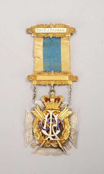 Logen-Orden/Ehrenz. (Großbritannien, 1910), 925 Sterlingsilber/vergoldet, emailliert