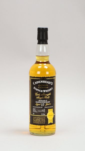 Sammlerspirituose: 'Cadenhead's' Scotch Whisky, Single Malt (17 Jahre), 55,1% Vol.; Flasche 0,7 l