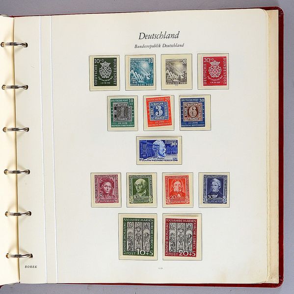Briefmarken ('Bund'), 1949 - 1974: postfrisch (Michel: EUR 3.150,-)