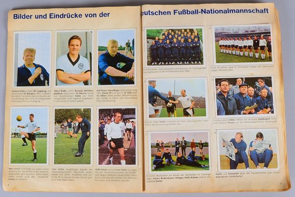 Fußballbilder-Sammelband, Bergmann-Verlag: 1967/1968 - fast komplett bestückt