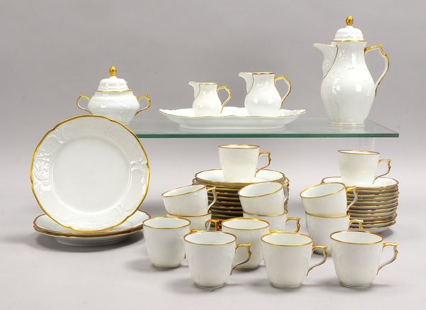 Rosenthal, Kaffee-/Mokkaservice, Form 'Sanssouci', mit div. Kuchen-/Gebäcktellern