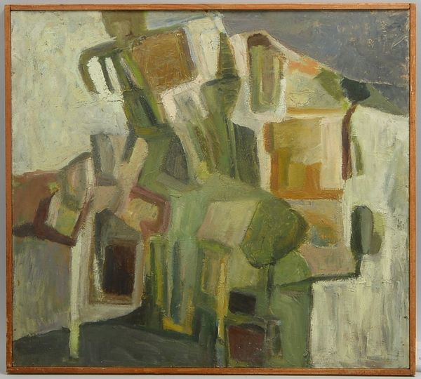 Fehre, Helga, 'Strandkörbe', Öl/Hf, verso auf Etikett bez.; Rahmenmaße 65 x 72 cm
