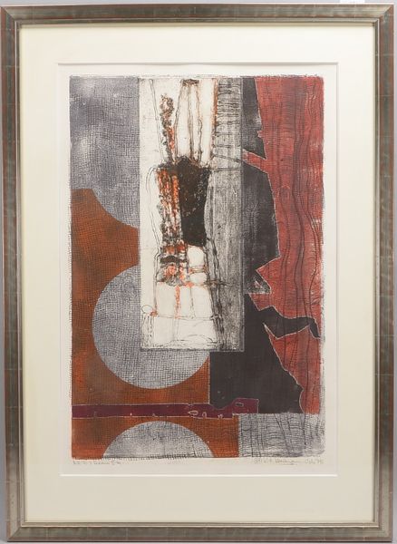 Hartmann-Oels, K.-H., 'Adam I', Farblithogr., bet. und sign./dat. (19)'75', hinter Glas