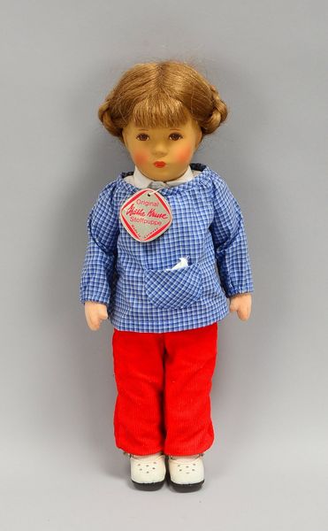 Original Käthe Kruse-Sammlerpuppe, mit Stoffkörper; Höhe 38 cm
