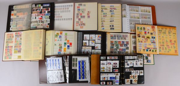Briefmarkensammlung ('Deuschland'): 'Wühlkiste', Diverses - in 15x Alben