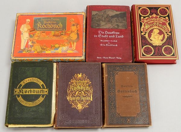 6 antiquar, Koch-/Hauswirtschaftsbücher (4x H. Davidis, 1x H. Löffler, 1x E. Knoblauch)