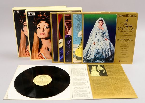 Vinyl-Plattensammlung, Maria Callas, 'Gli Di della Musica', 18 von 20 Platten (ab Nr. 3)