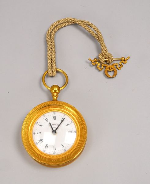 Wanduhr, Le Marais/Paris, feuerverg. Messinggehäuse - in Form einer Taschenuhr