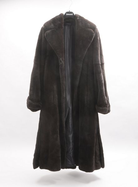 Damen-Pelzmantel, Saga Mink, lange weite Ausf. - guter Tragezust.; Gr. ca. 42/44