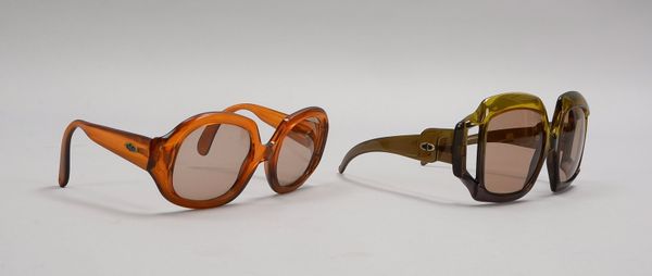 Dior, 2 Vintage-Sonnenbrillen (1960er/1970er Jahre) - 1x mit original Hülle