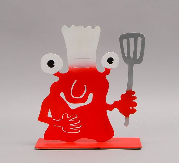 Preller, Patrick, Eisenskulptur, Auflage-Nr. 1/50, farbig gefasst; Höhe 23 cm