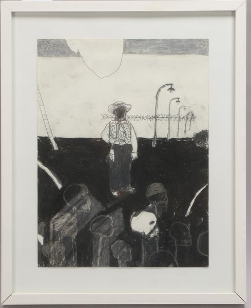 Gefken, Tom, O.T., Mischtechnik auf Papier, hinter Glas; RM 52 x 42 cm