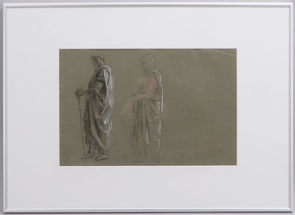 Steinhausen, W.A.T., Pilger, Kohlez./weiß gehöht, monogr., hinter Glas; RM 51 x 71 cm