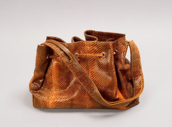 Tod's, Designer-Handtasche, Reptilienleder in Braun; Maße 18 x 30 cm