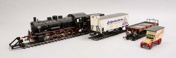 Modelleisenbahn, Märklin Spur 1, Tristan - Hofzug König Ludwig; dazu kl. Modell