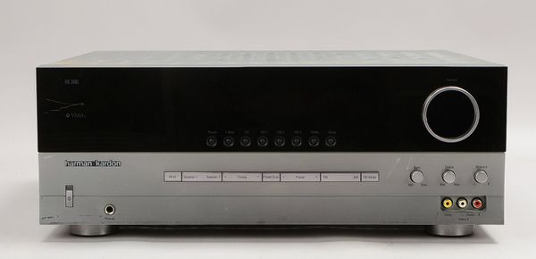 Receiver, Harman/Kardon HK3480, mit Radio, Bj. 2003 - 2008, Schwarz/Silber