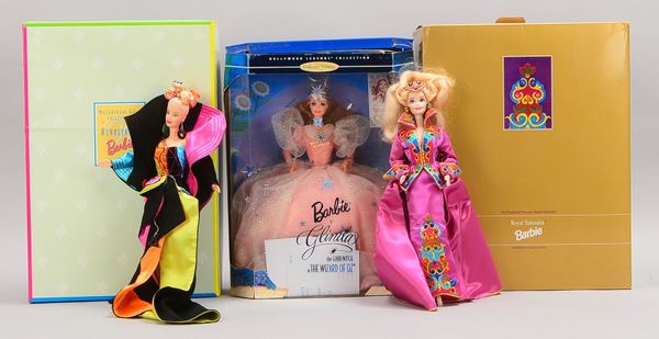 Mattel, 3 orig. Sammler-Barbiepuppen, versch. limitierte Ausf., in OVP