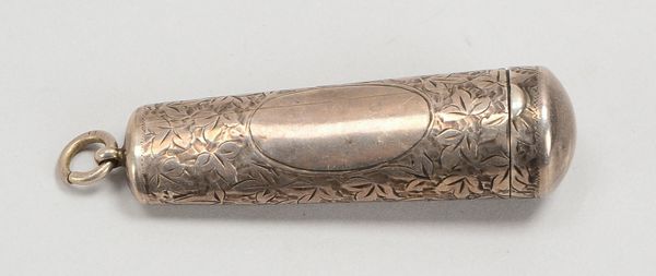 Antiker Zigarettenspitzen-Behälter, sog. 'Cheroot Holder' (Birmingham/England - Jahresbuchstabe Z, '