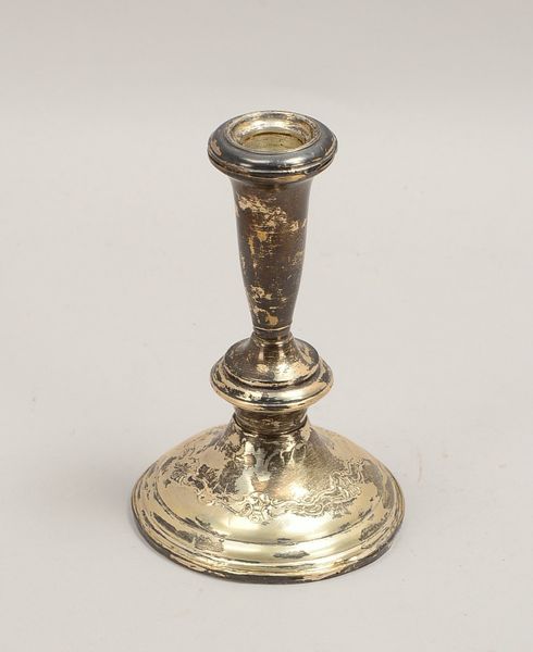 Tischleuchter, Sterlingsilber, 1-flammig - gefüllt!; Höhe 15 cm (Sockel und Bodenplatte mit einzelne