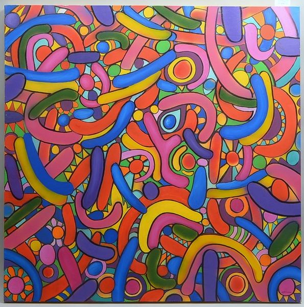 Kühn, Volker (1948 Neuenkirchen - 2023 Lilienthal), 'Organische Komposition', Acryl auf Leinwand, un